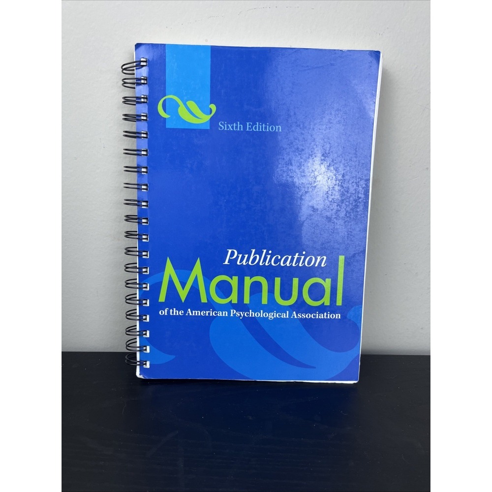 Publication Manual APA American Psychological Association Paperback‎ Style Guide